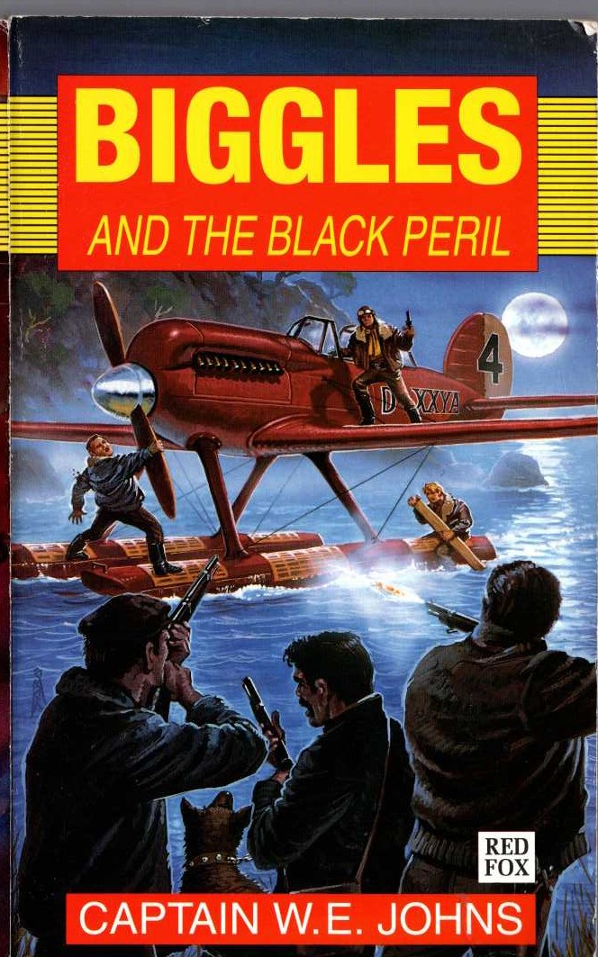 Captain W.E. Johns  BIGGLES AND THE BLACK PERIL front book cover image