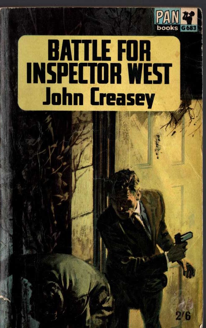 John Creasey  BATTLE FOR INSPECTOR WEST front book cover image