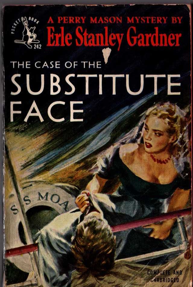 Erle Stanley Gardner  THE CASE OF THE SUBSTITUTE FACE front book cover image