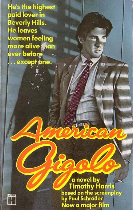 Timothy Harris  AMERICAN GIGOLO (Richard Gere) front book cover image