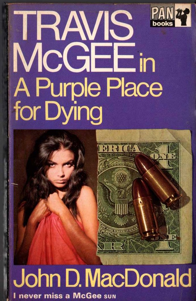 John D. MacDonald  A PURPLE PLACE FOR DYING front book cover image