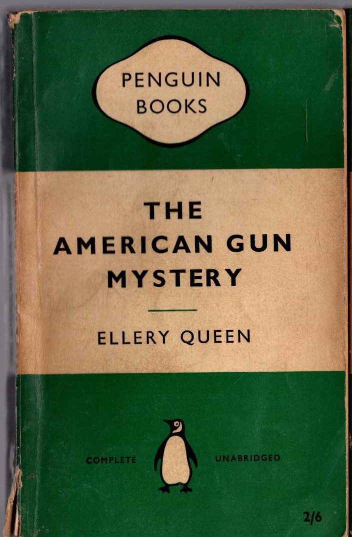 Ellery Queen  THE AMERICAN GUN MYSTERY front book cover image