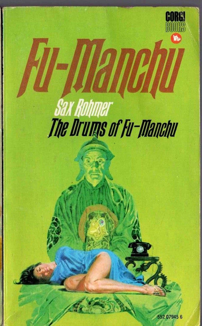 Sax Rohmer  THE DRUMS OF FU MANCHU front book cover image