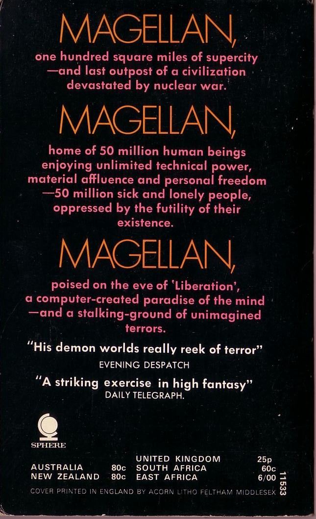 Colin Anderson  MAGELLAN magnified rear book cover image