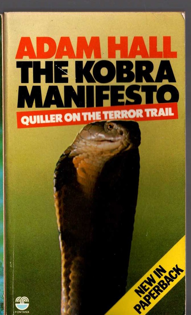 Adam Hall  THE KOBRA MANIFESTO front book cover image