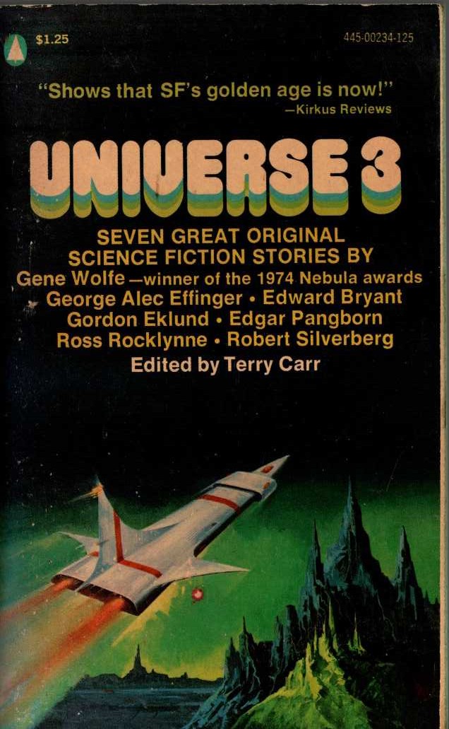 Terry Carr (edits) UNIVERSE 3 front book cover image