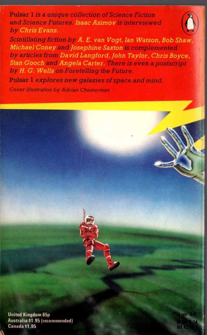 George Hay (edits) PULSAR 1 magnified rear book cover image