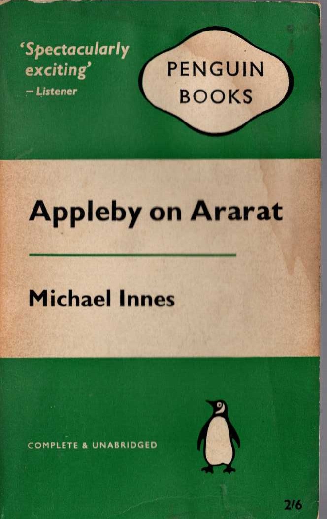 Michael Innes  APPLEBY ON ARARAT front book cover image