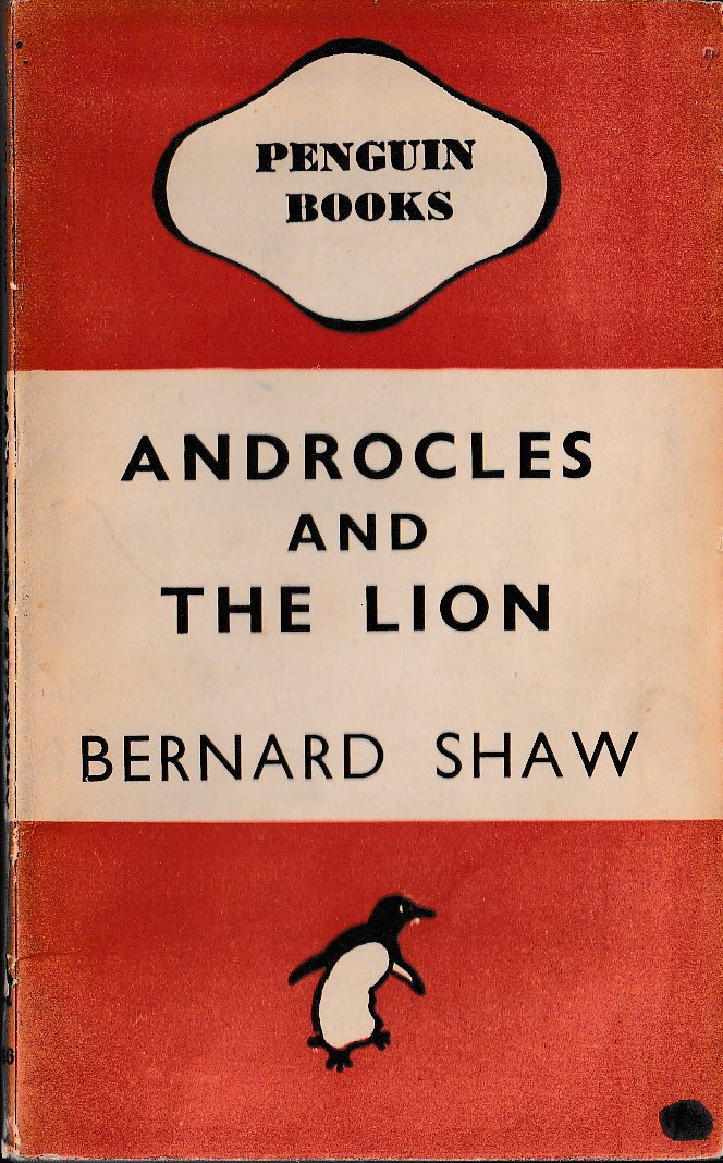 Bernard Shaw  ANDROCLES AND THE LION front book cover image