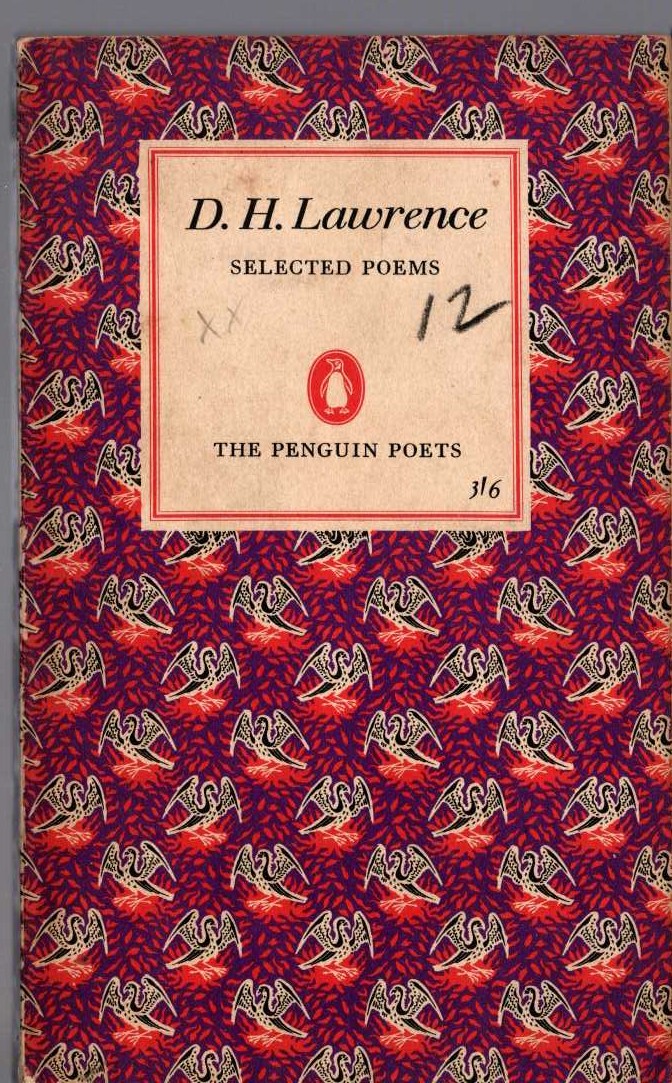 D.H. Lawrence  SELECTED POEMS front book cover image