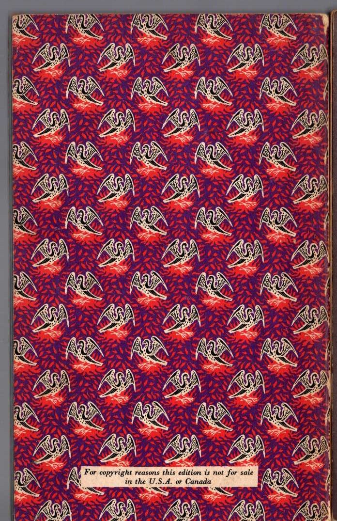 D.H. Lawrence  SELECTED POEMS magnified rear book cover image