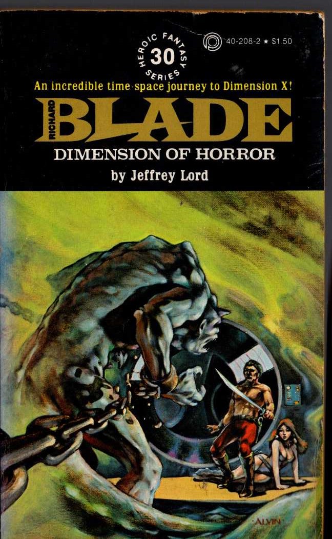 Jeffrey Lord  BLADE 30: DIMENSION OF HORROR front book cover image