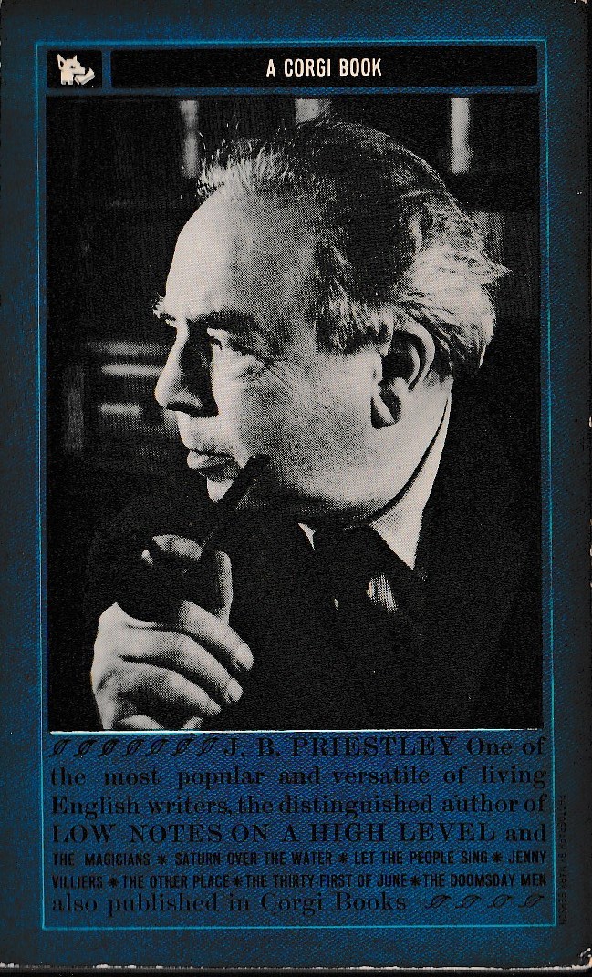 J.B. Priestley  LOW NOTES ON A HIGH LEVEL magnified rear book cover image