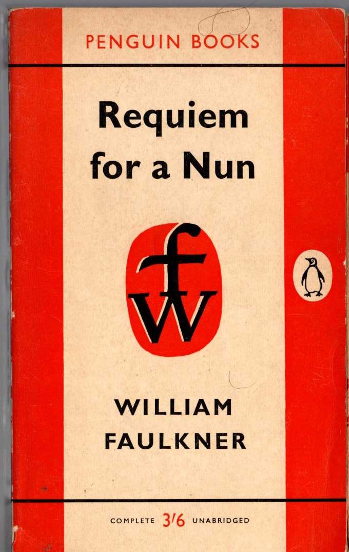 William Faulkner  REQUIEM FOR A NUN front book cover image