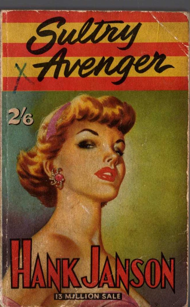 Hank Janson  SULTRY AVENGER front book cover image