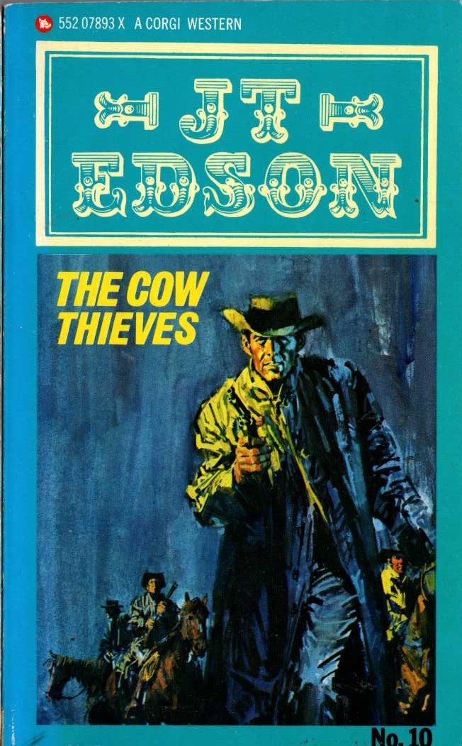 J.T. Edson  THE COW THIEVES front book cover image