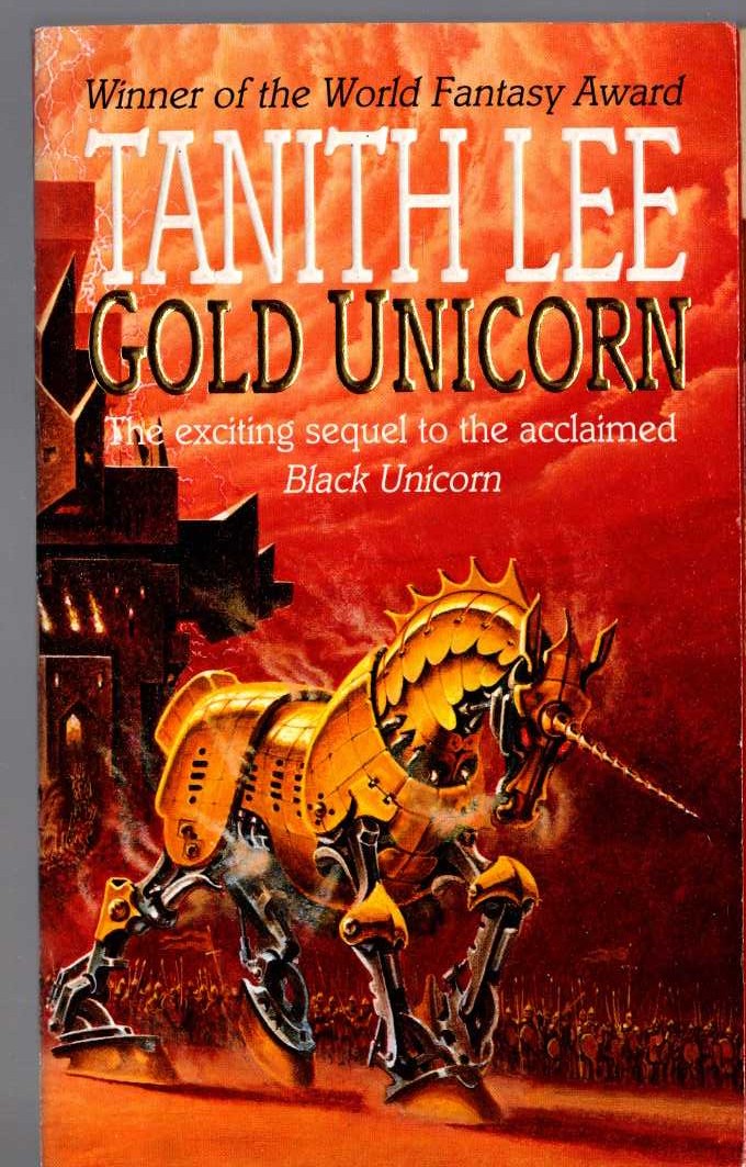 Tanith Lee  GOLD UNICORN front book cover image