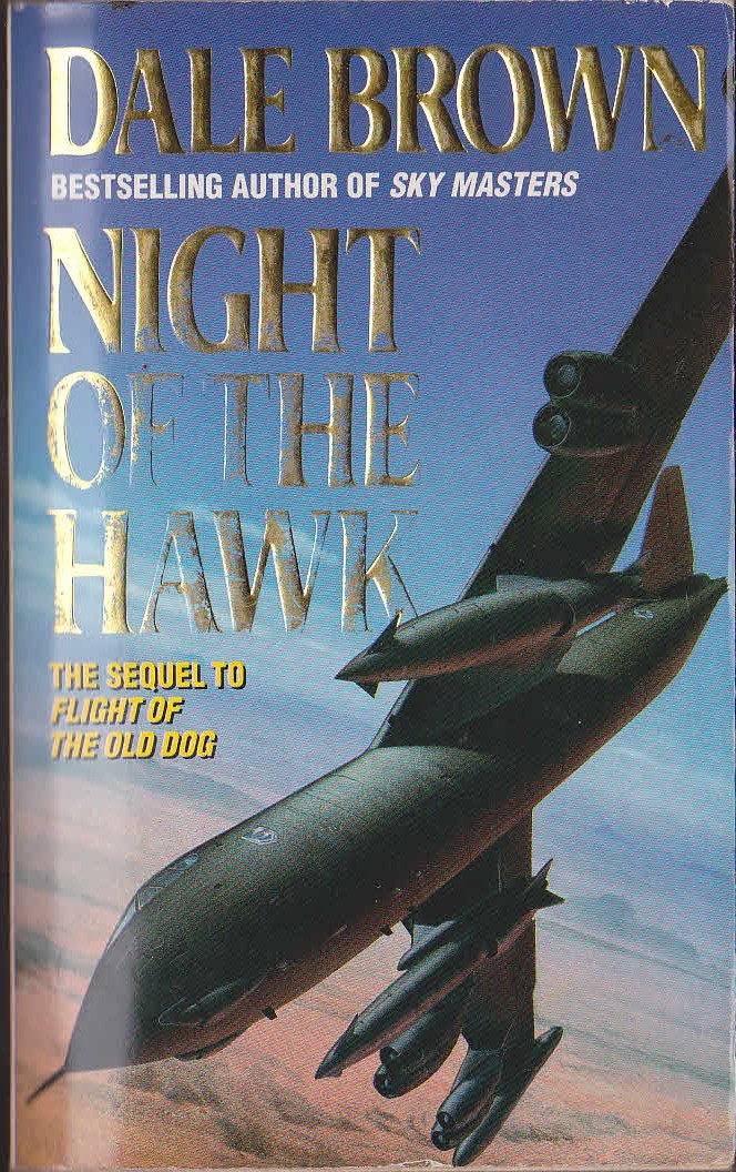 Dale Brown NIGHT OF THE HAWK book cover scans