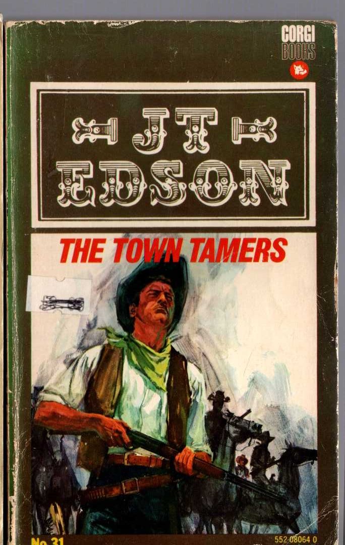 J.T. Edson  THE TOWN TAMERS front book cover image