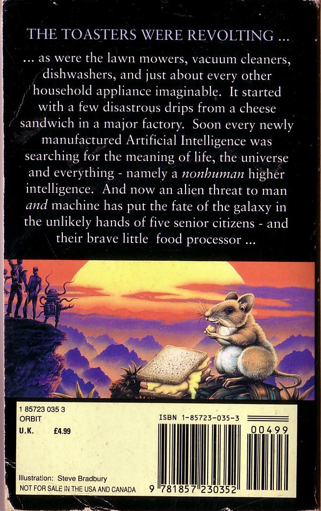 Alan Dean Foster  CODGERSPACE magnified rear book cover image
