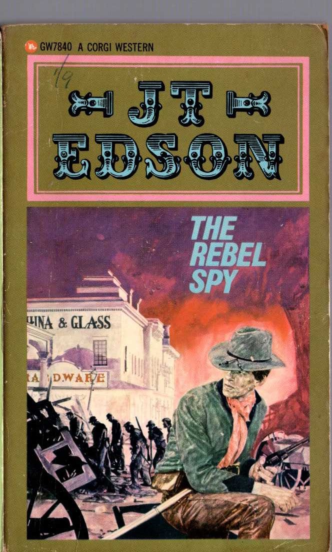 J.T. Edson  THE REBEL SPY front book cover image