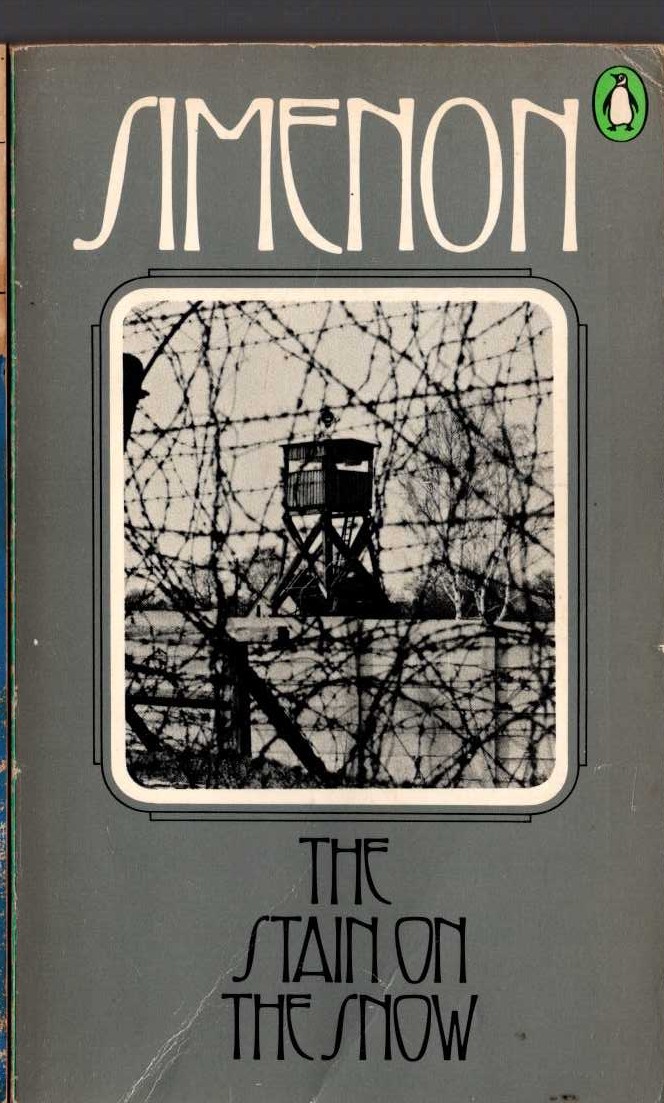 Georges Simenon  THE STAIN ON THE SNOW front book cover image