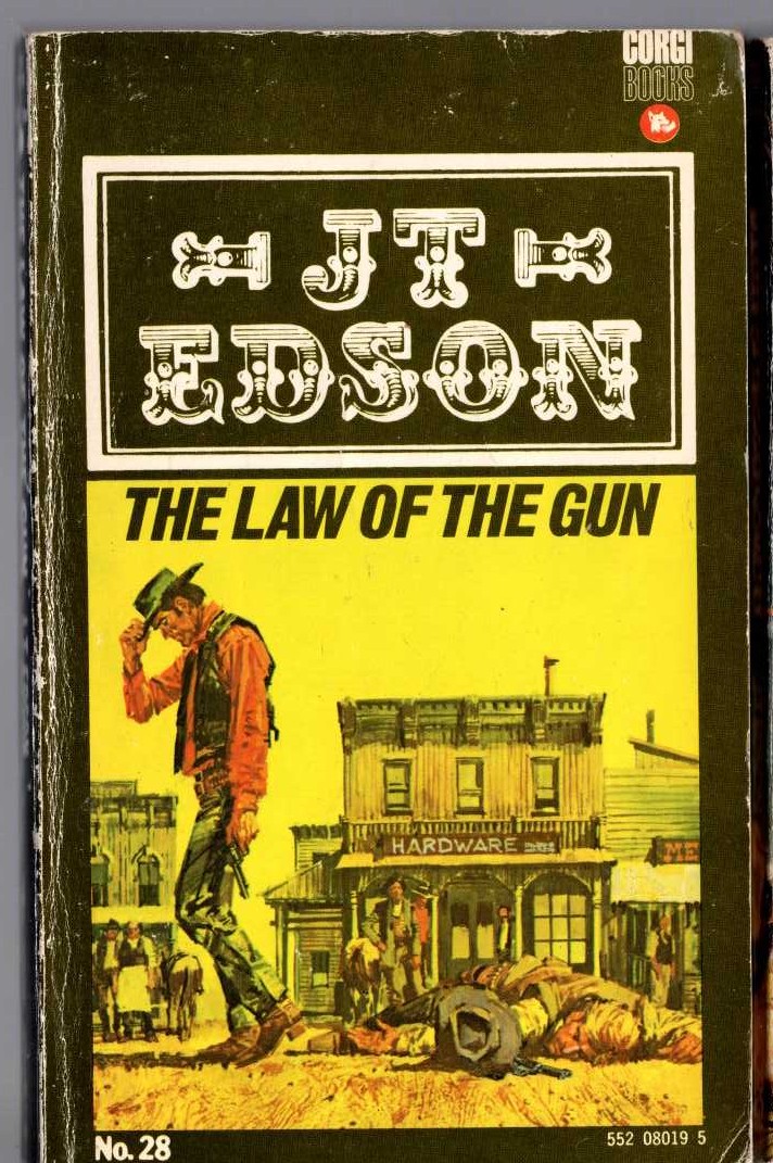 J.T. Edson  THE LAW OF THE GUN front book cover image