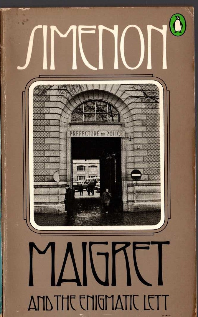 Georges Simenon  MAIGRET AND THE ENIGMATIC LETT front book cover image