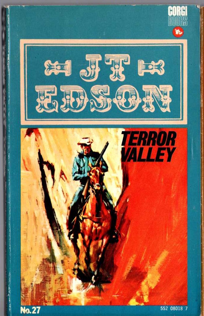 J.T. Edson  TERROR VALLEY front book cover image