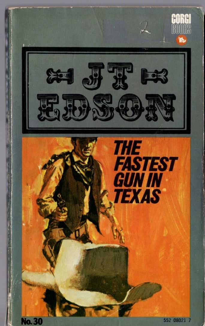 J.T. Edson  THE FASTEST GUN IN TEXAS front book cover image