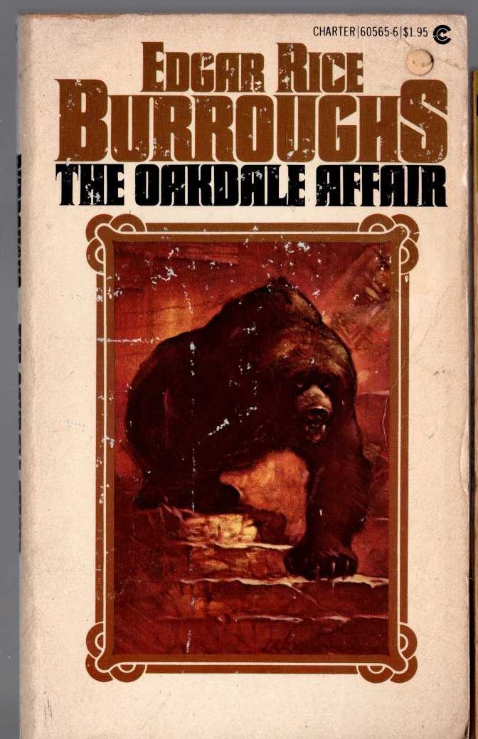Edgar Rice Burroughs  THE OAKDALE AFFAIR front book cover image