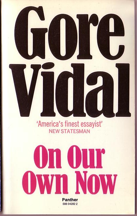Gore Vidal  ON OUR OWN NOW front book cover image