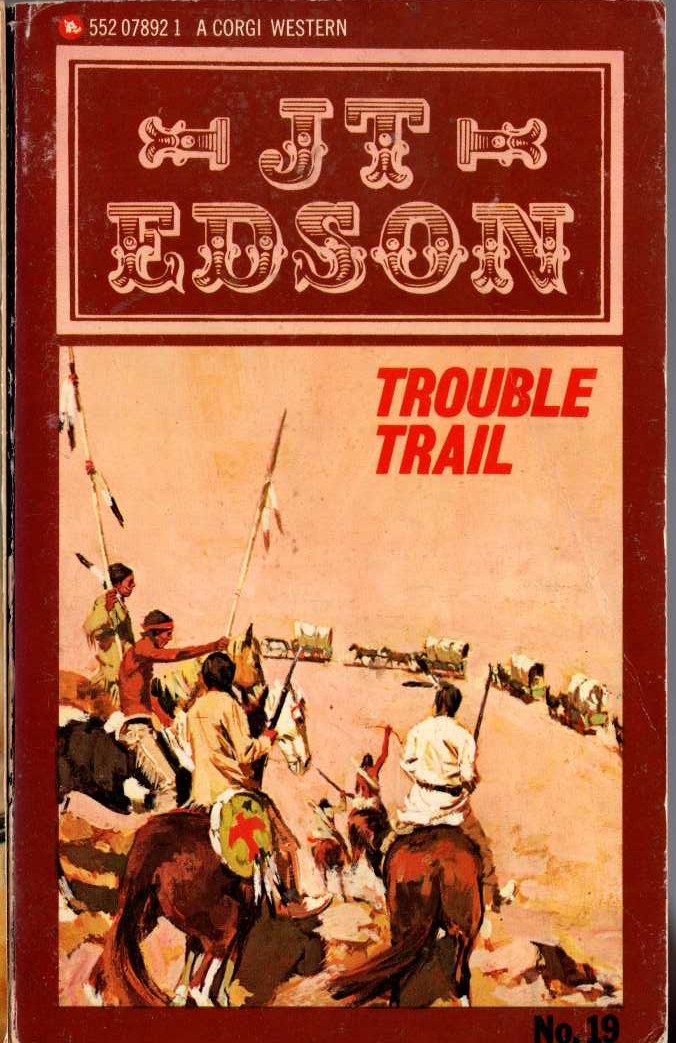 J.T. Edson  TROUBLE TRAIL front book cover image