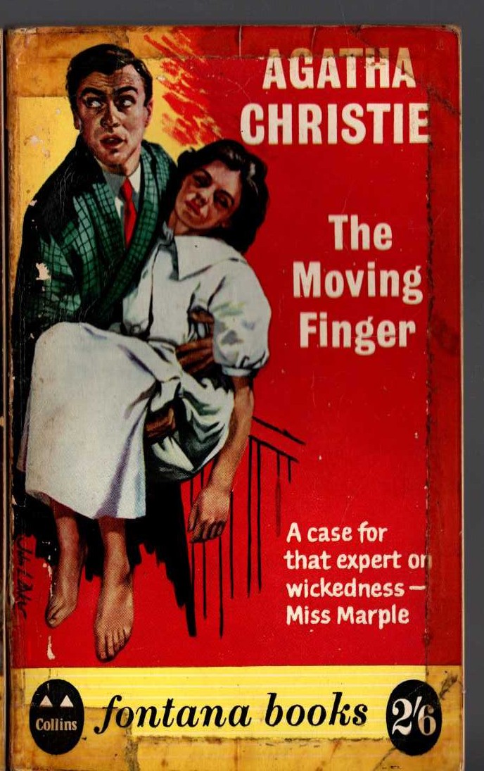 Agatha Christie  THE MOVING FINGER front book cover image