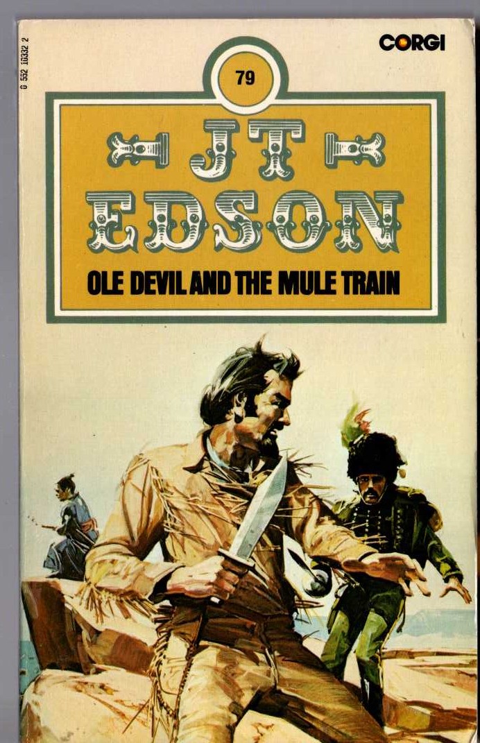 J.T. Edson  OLD DEVIL AND THE MULE TRAIN front book cover image