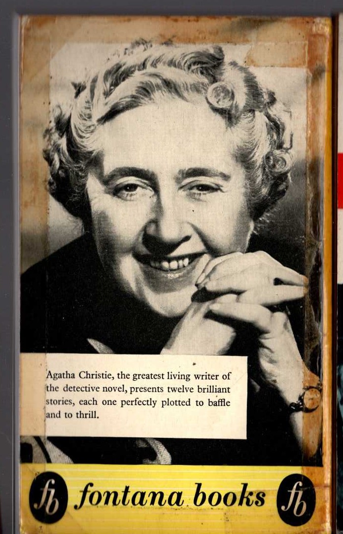 Agatha Christie  THE LISTERDALE MYSTERY magnified rear book cover image