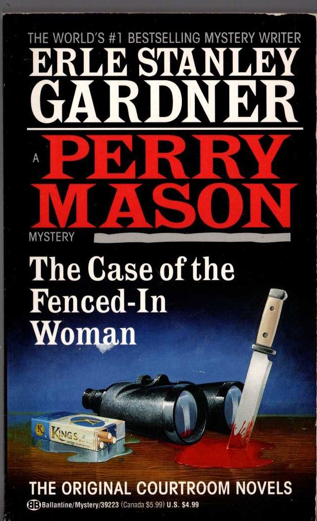 Erle Stanley Gardner  THE CASE OF THE FENCED-IN WOMAN front book cover image