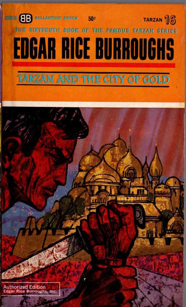 Edgar Rice Burroughs  TARZAN AND THE CITY OF GOLD front book cover image