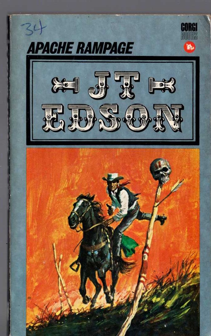 J.T. Edson  APACHE RAMPAGE front book cover image