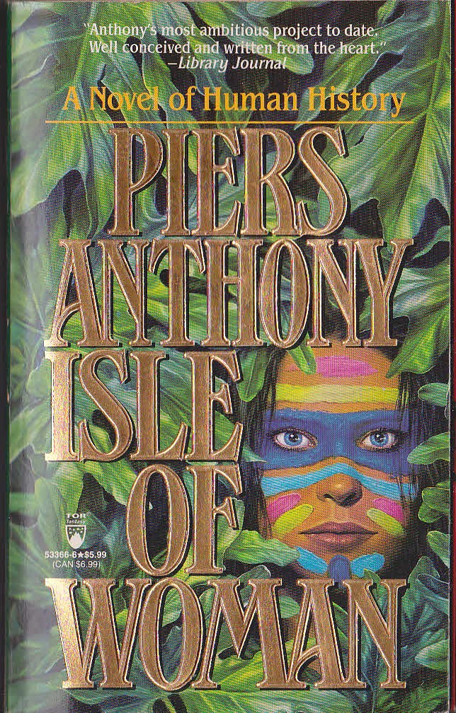 Piers Anthony  ISLE OF WOMAN front book cover image