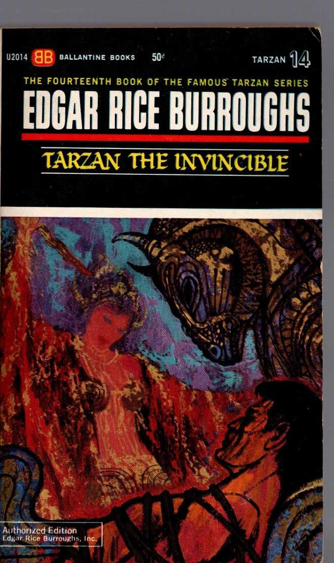 Edgar Rice Burroughs  TARZAN THE INVINCIBLE front book cover image