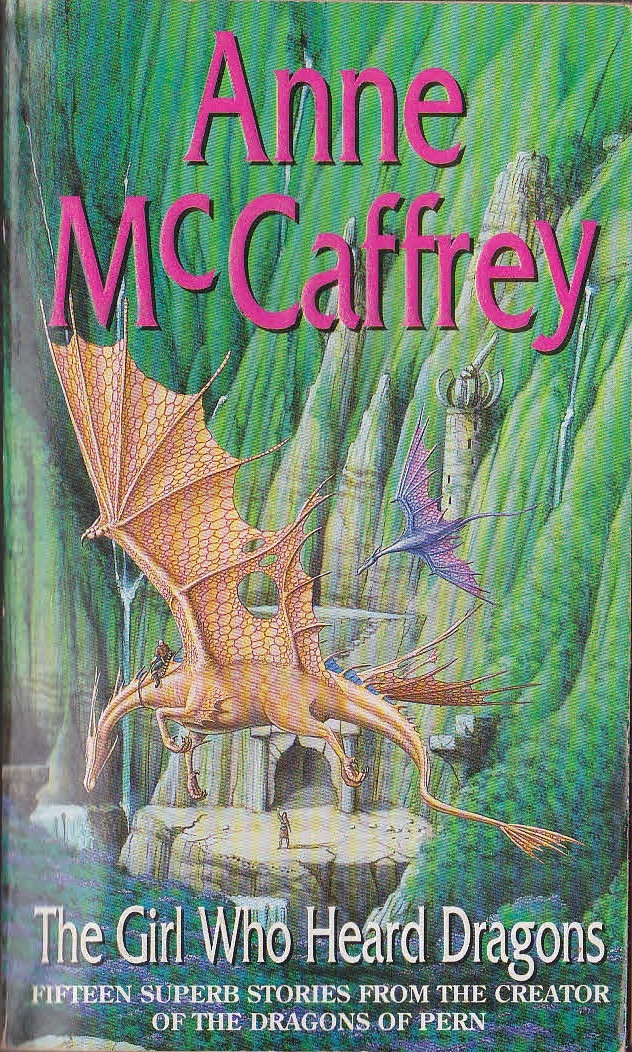 Anne McCaffrey  THE GIRL WHO HEARD DRAGONS front book cover image