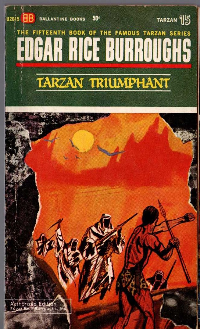 Edgar Rice Burroughs  TARZAN TRIUMPHANT front book cover image