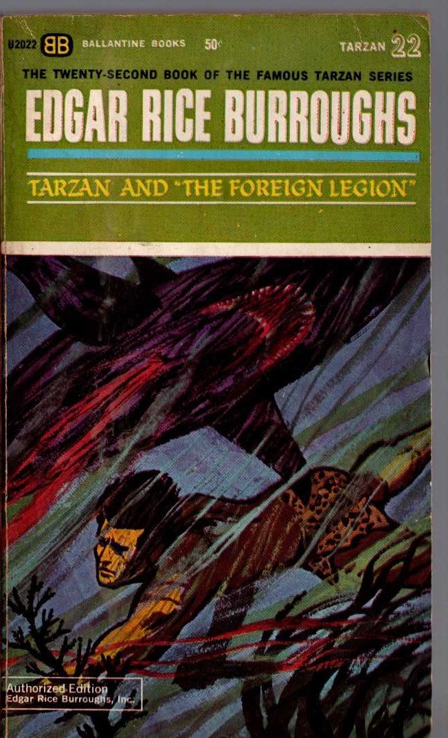 Edgar Rice Burroughs  TARZAN AND THE FOREIGN LEGION front book cover image