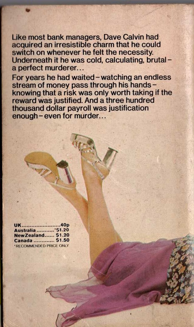 James Hadley Chase  I-WOULD RATHER STAY POOR magnified rear book cover image