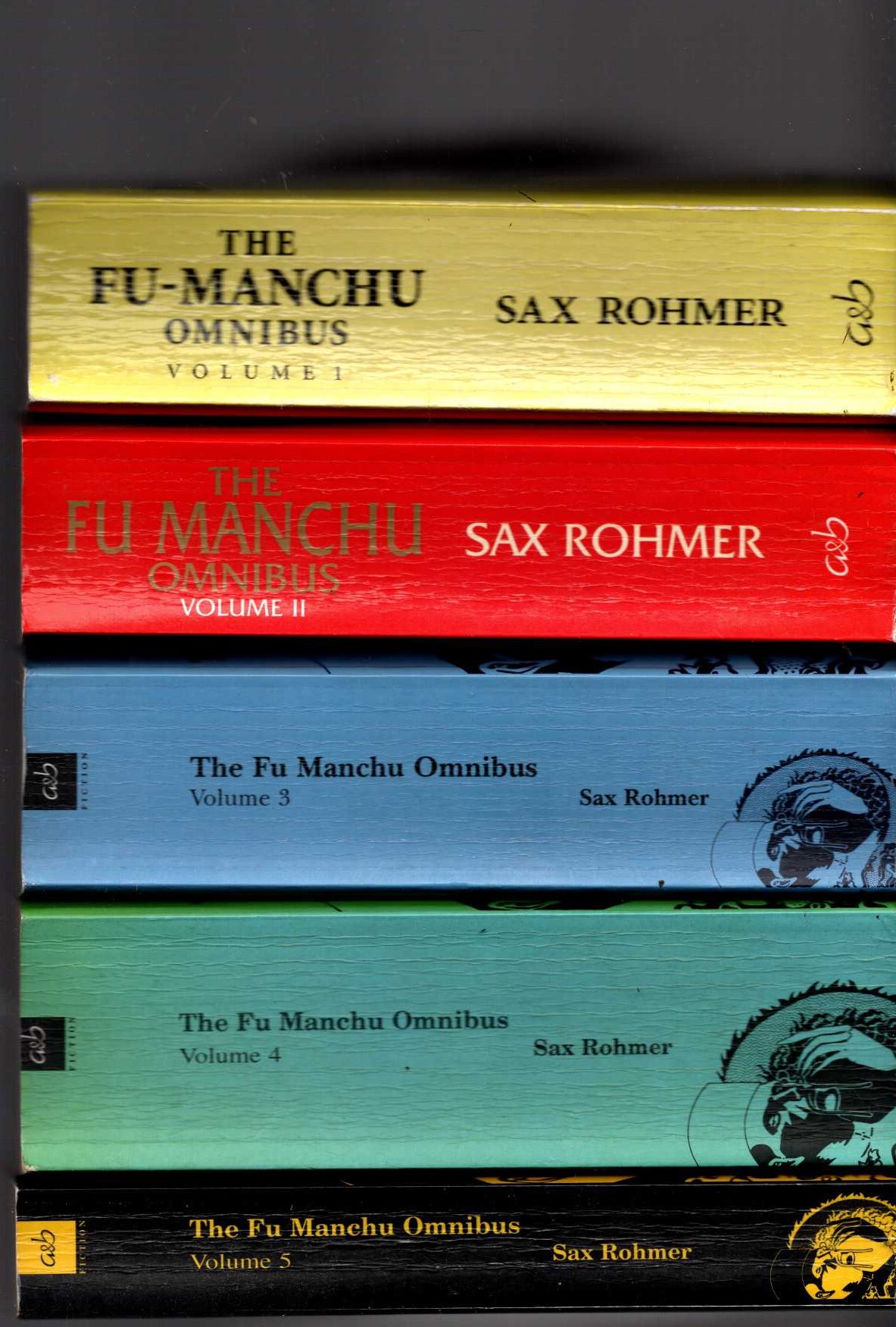 Sax Rohmer  THE FU-MANCHI OMNIBUS Numbers 1,2,3,4 & 5 front book cover image