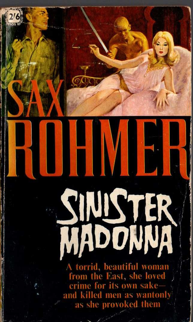 Sax Rohmer  SINISTER MADONNA front book cover image