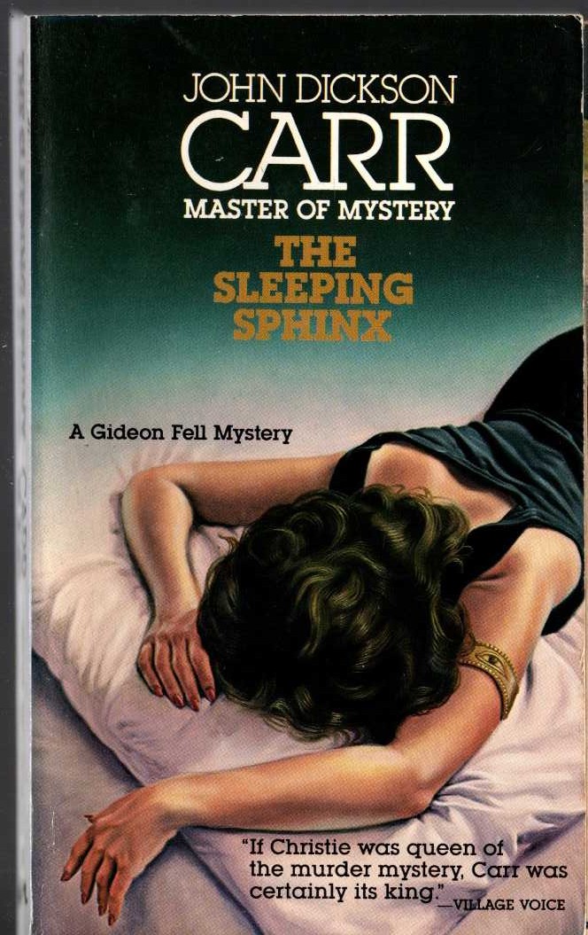 John Dickson Carr  THE SLEEPING SPHINX front book cover image