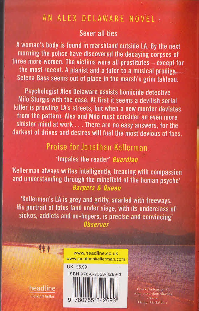 Jonathan Kellerman  BONES magnified rear book cover image
