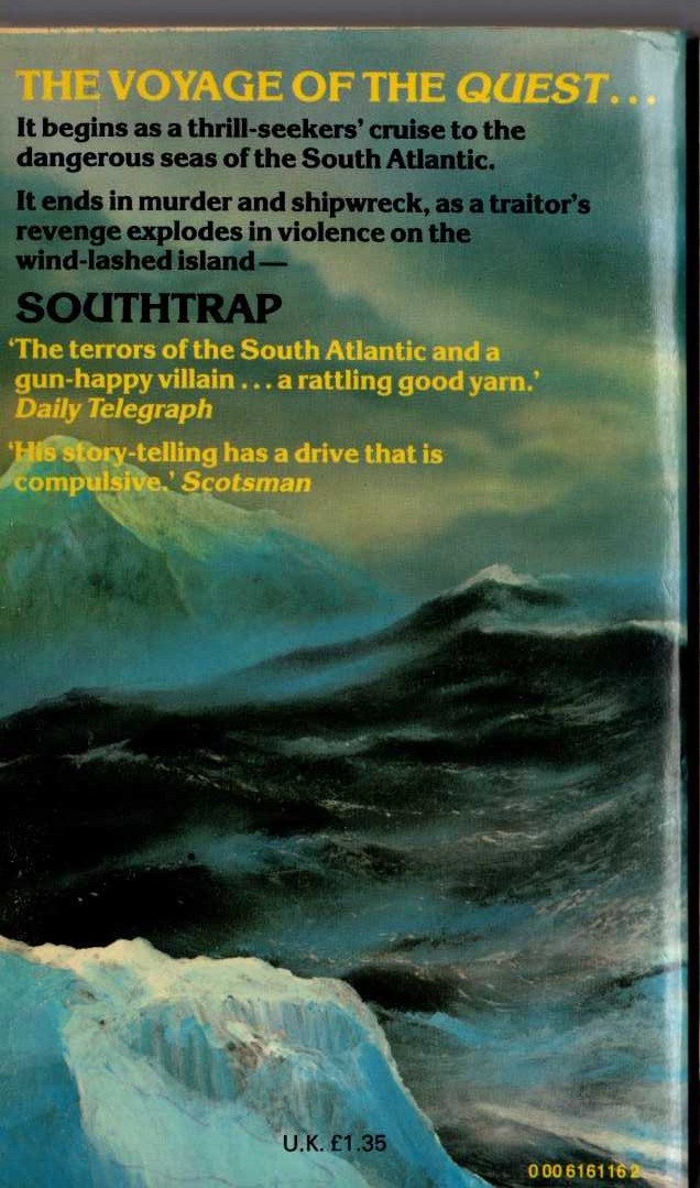 Geoffrey Jenkins  SOUTHTRAP magnified rear book cover image